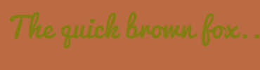 Image with Font Color 827E11 and Background Color BB6B41